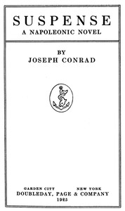Cover of Suspense: A Napoleonic Novel — Story, Setting & Ideas